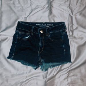 american eagle jean high rise shorts